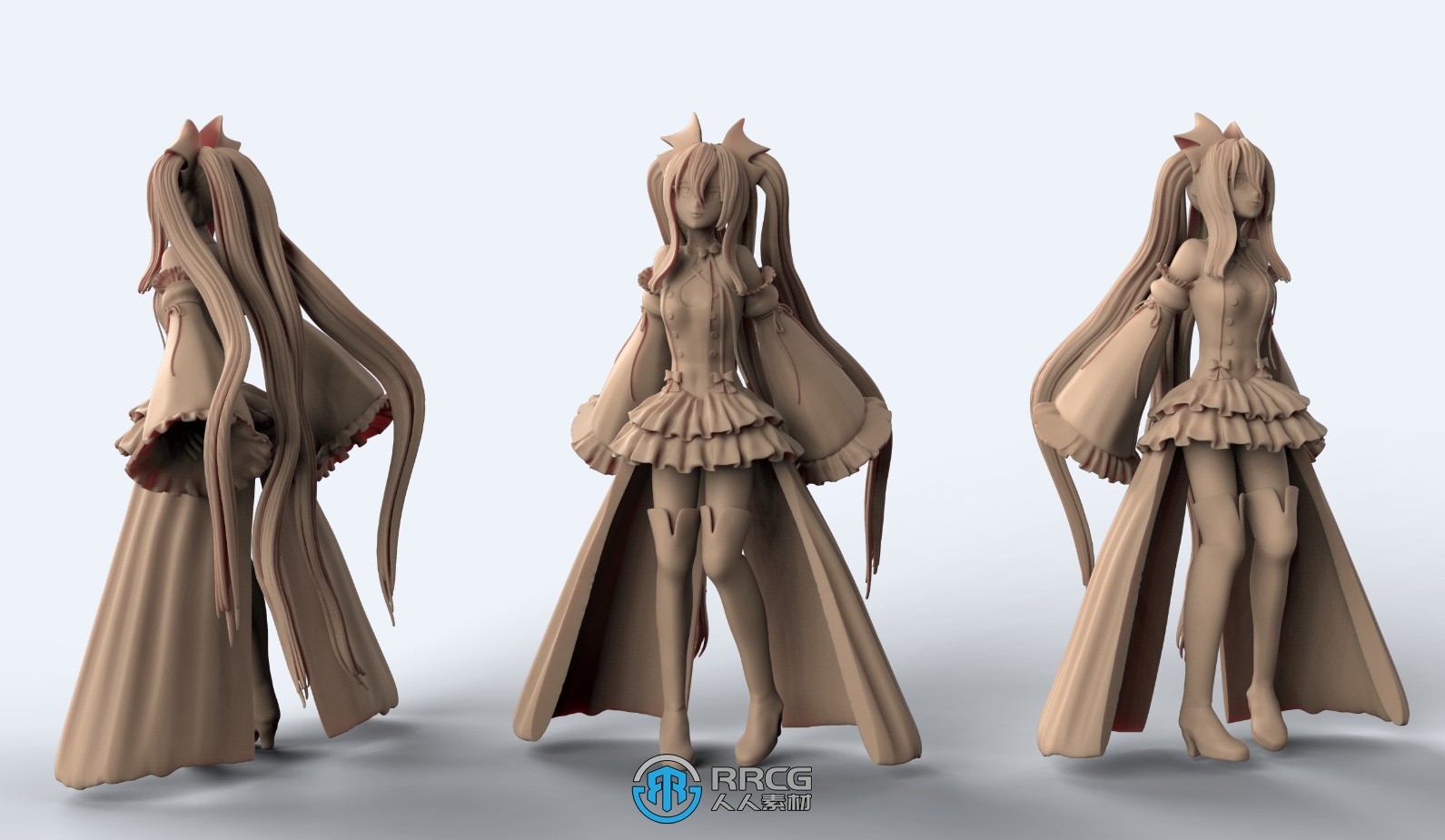 克鲁鲁采佩西《终结的炽天使》动漫角色雕塑3D打印模型