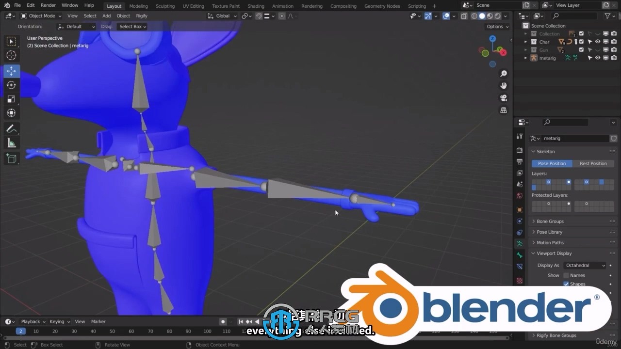 【中文字幕】Blender小老鼠场景动画完整制作流程视频教程