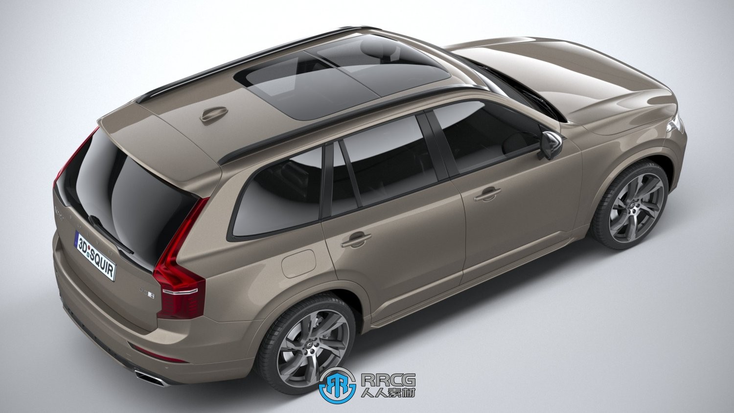 沃尔沃Volvo XC90 R-Design 2020款SUV汽车3D模型