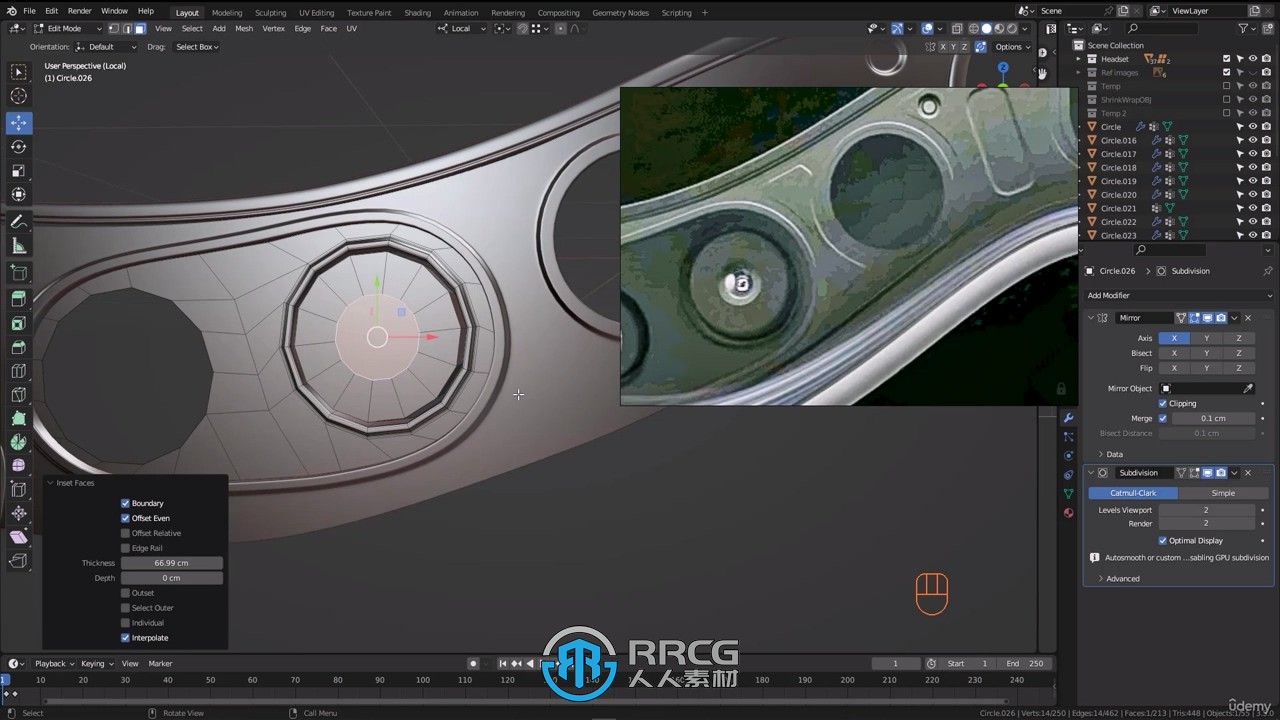 Blender苹果VR虚拟现实设备产品完整实例制作视频教程