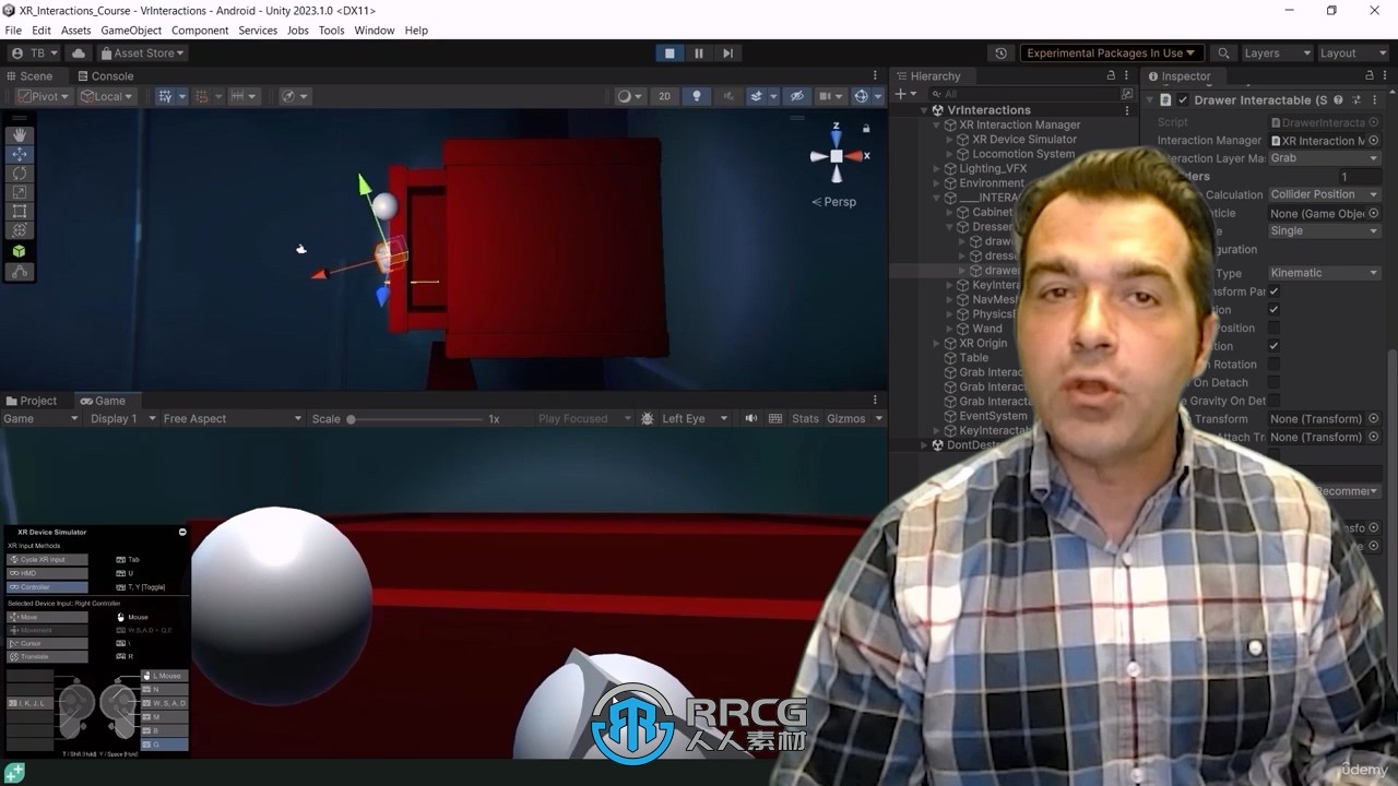 Unity中VRXR身临其境虚拟现实游戏制作视频教程