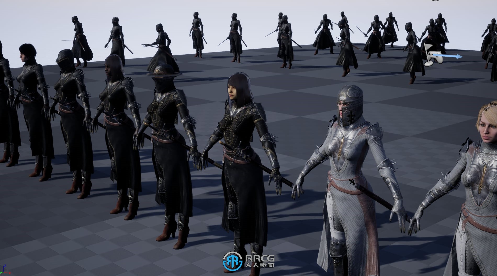 圣教团暗黑女刺客角色虚幻引擎UE游戏素材