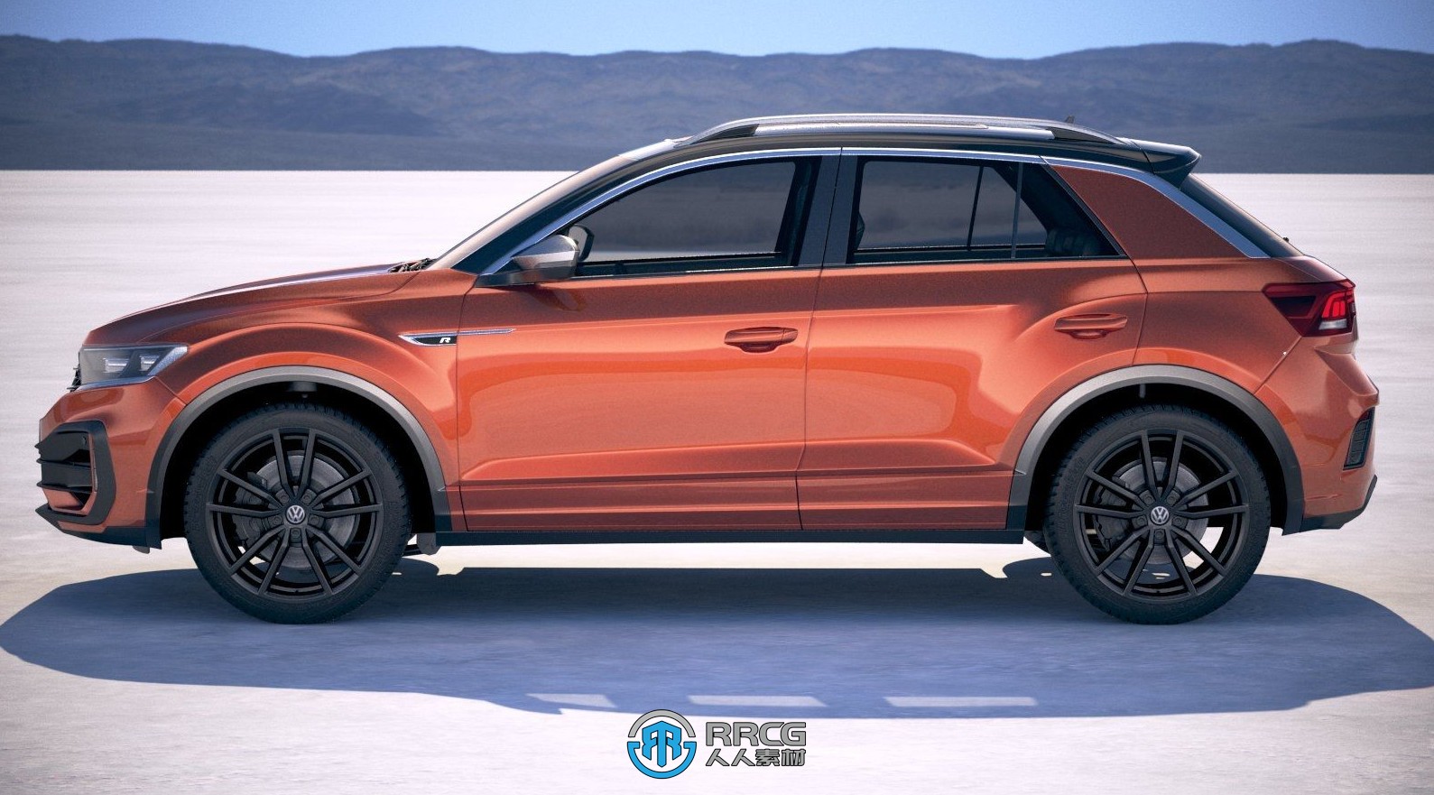 大众探歌Volkswagen T-Roc R 2020款SUV汽车3D模型