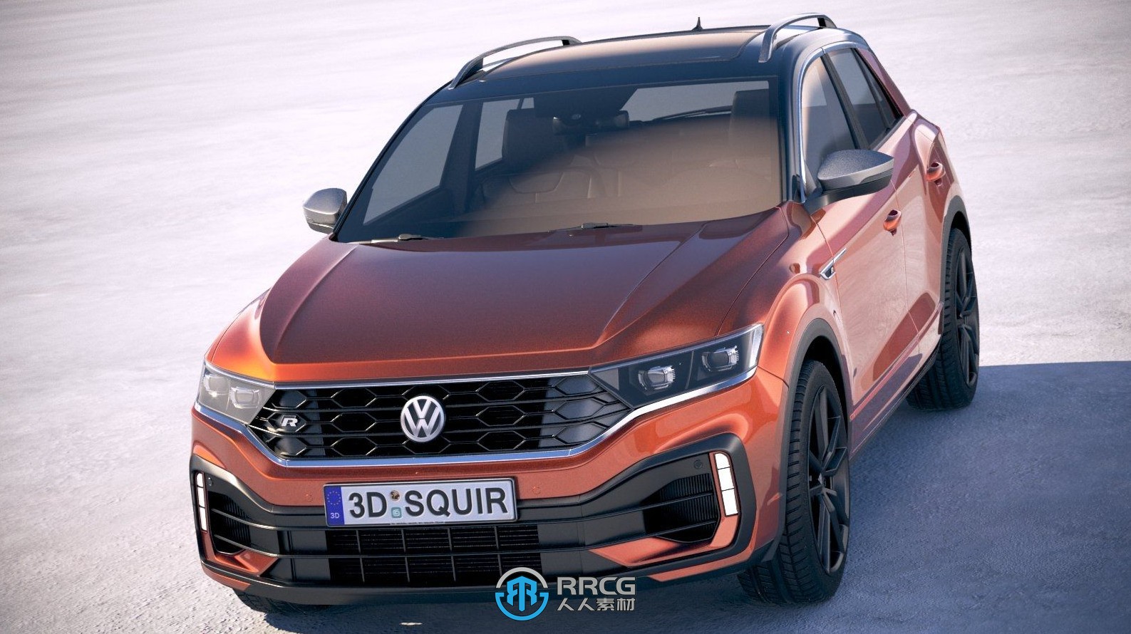 大众探歌Volkswagen T-Roc R 2020款SUV汽车3D模型