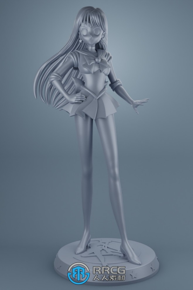 卡通火野丽《美少女战士》动漫角色雕塑雕刻3D打印模型