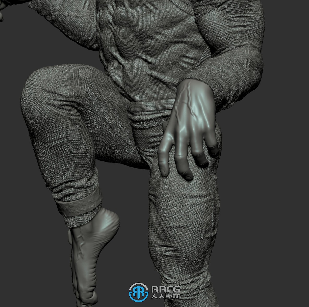 性感囚犯《一拳超人》动漫角色雕塑雕刻3D模型