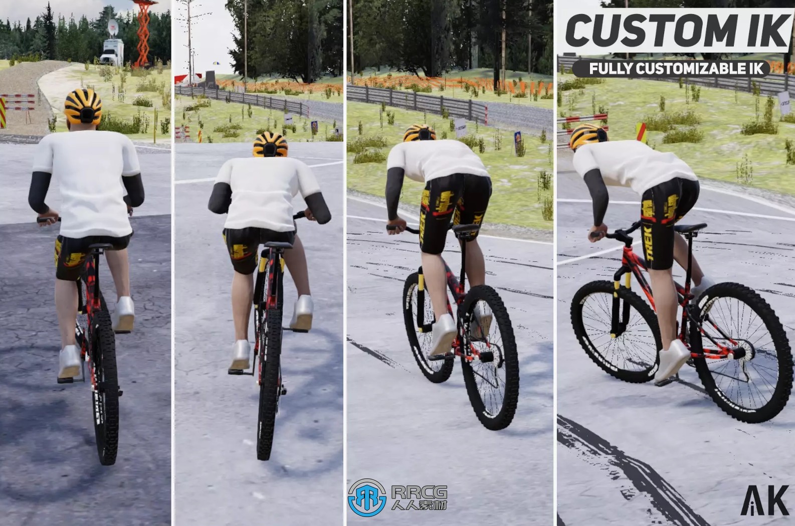自行车物理运动系统Unity游戏素材