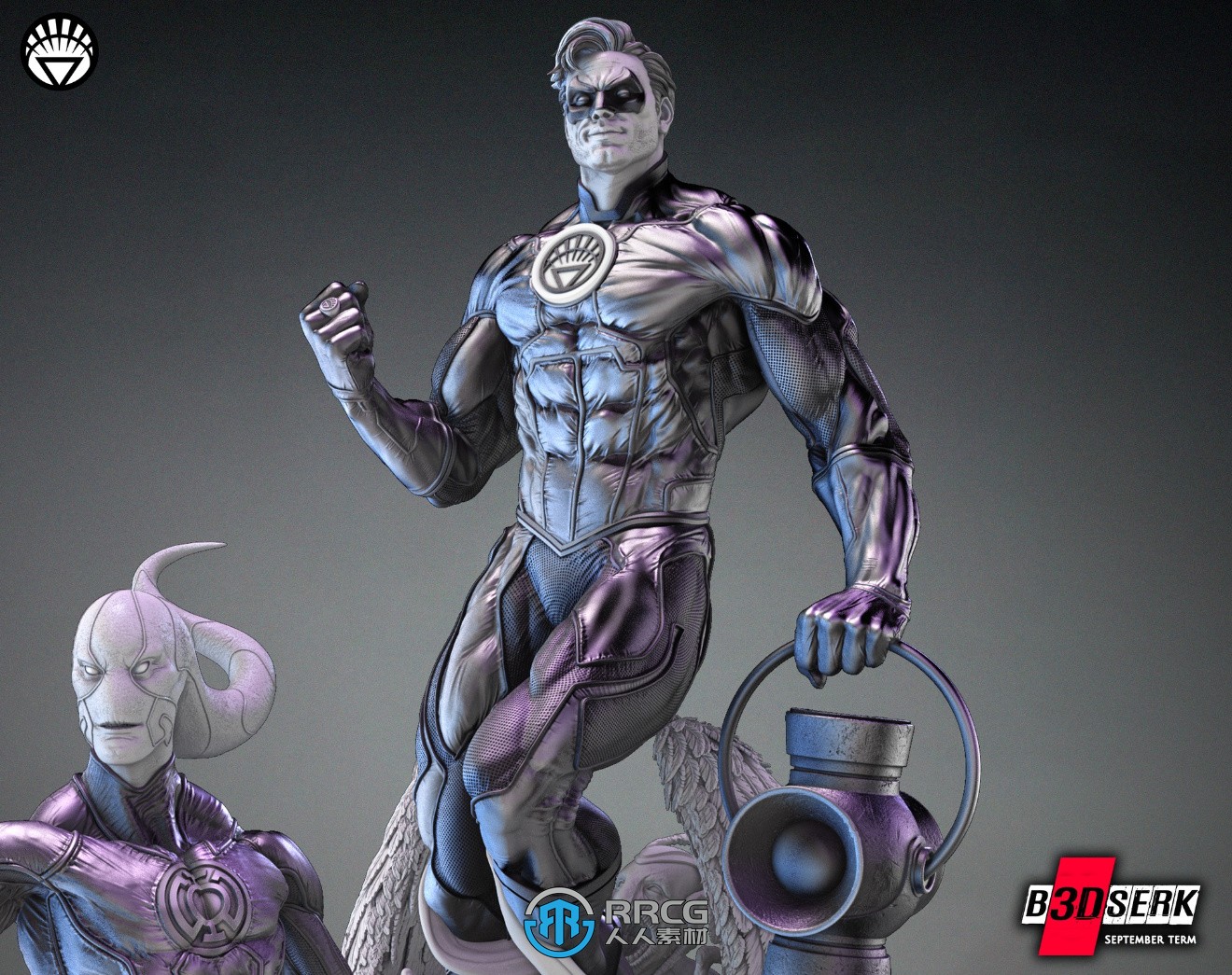 《绿灯侠》DC动漫角色雕塑雕刻3D模型