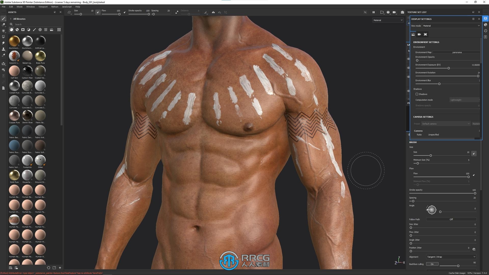 Zbrush逼真3D角色人体骨架肌肉解剖制作视频教程