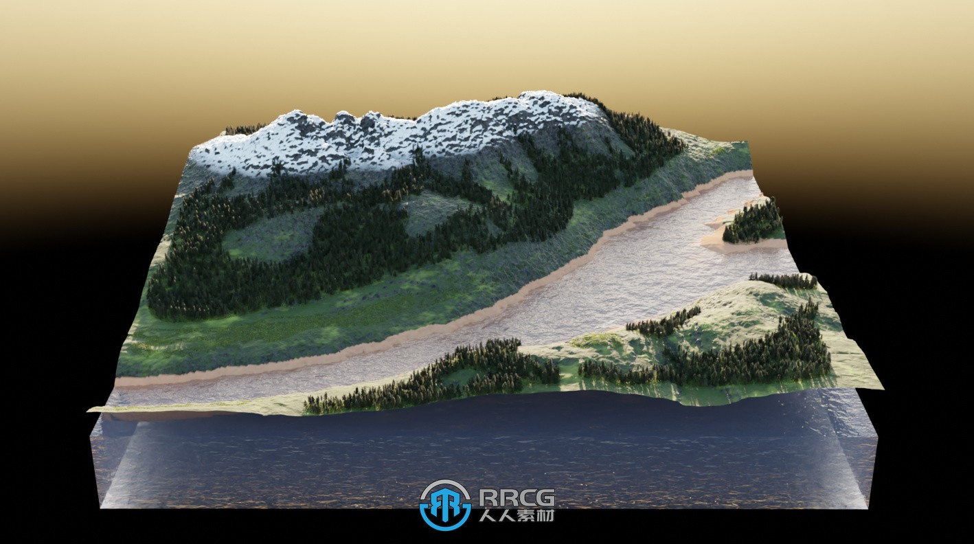 Terrain Creator地形地貌制作Blender插件V1.2版