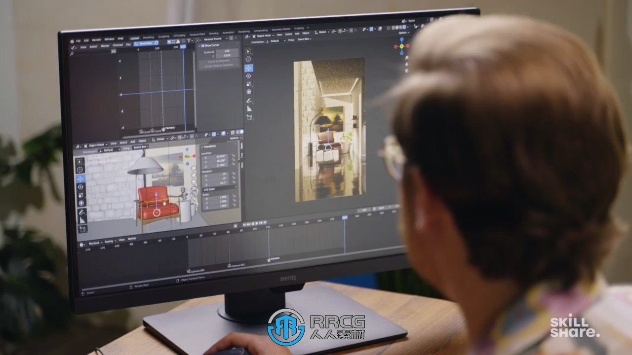 Blender创意动画渲染制作流程视频教程