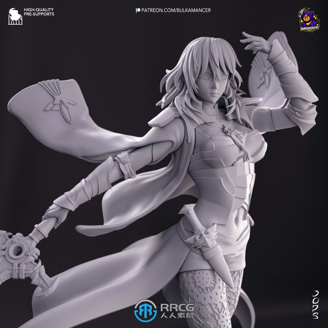 贝雷丝《火焰之纹章：风花雪月》游戏角色雕塑雕刻3D模型