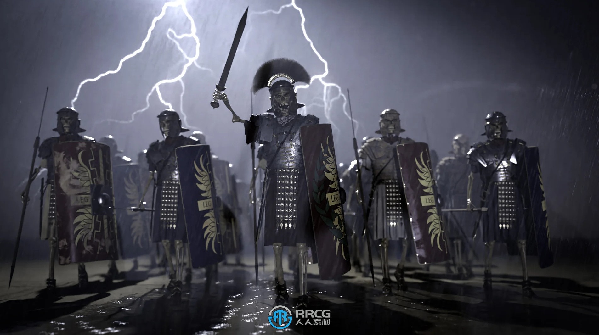 Daz罗马战士军团3D模型合集