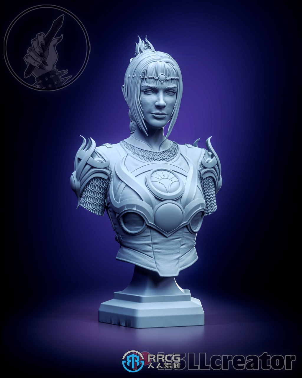 影心《博德之门3》游戏角色雕塑雕刻3D模型