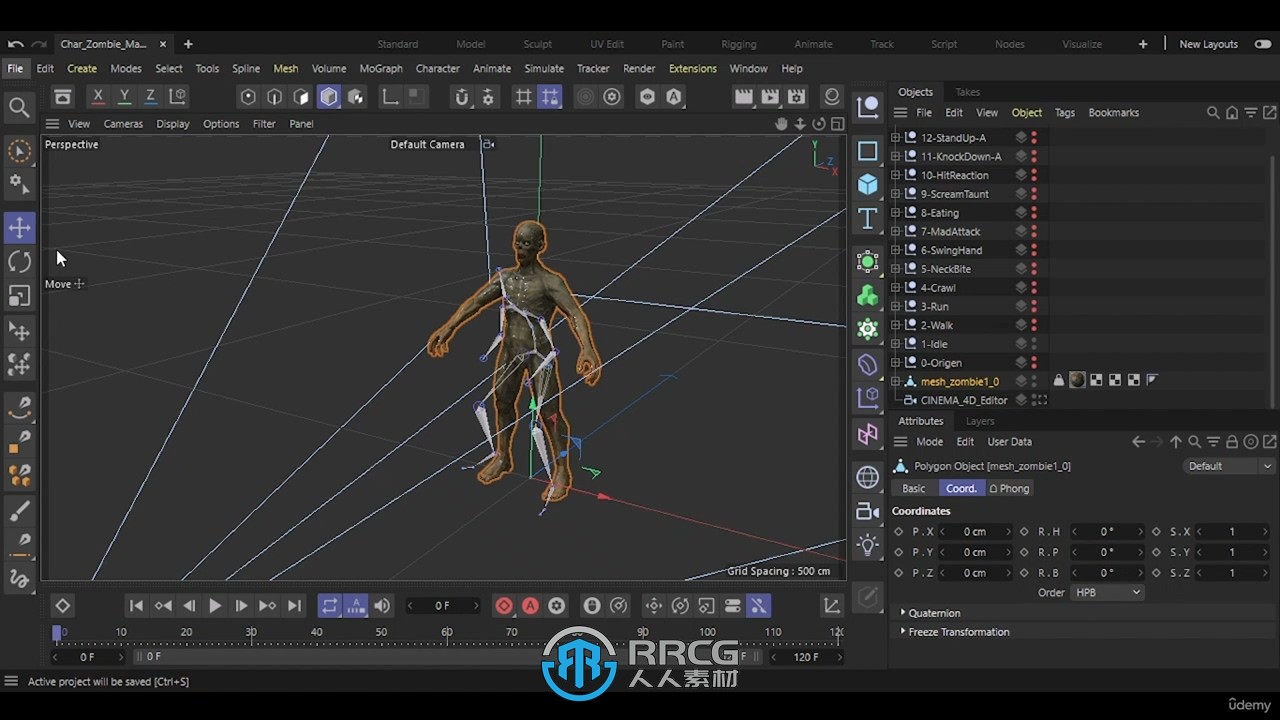 C4D与Aseprite二维角色动画制作流程视频教程