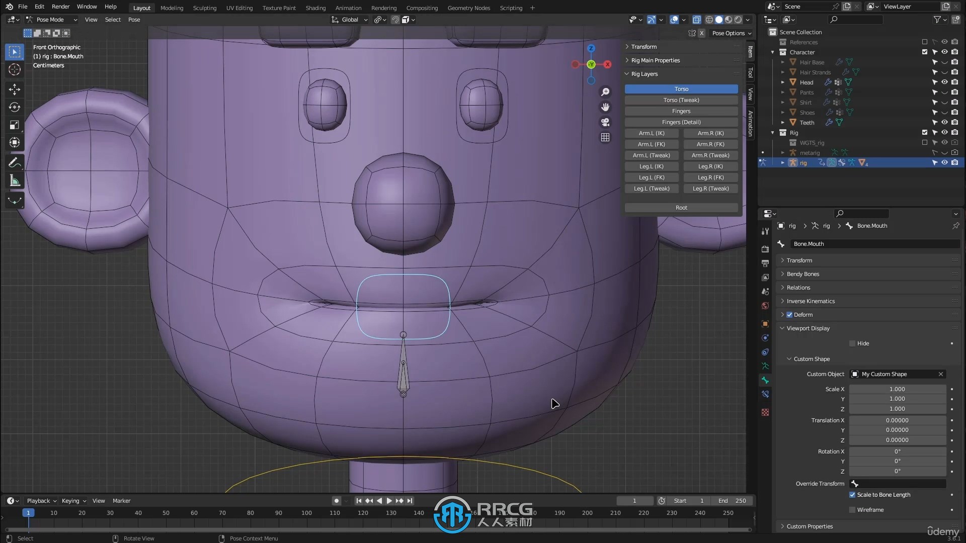 Blender三维人物角色建模与动画制作视频教程