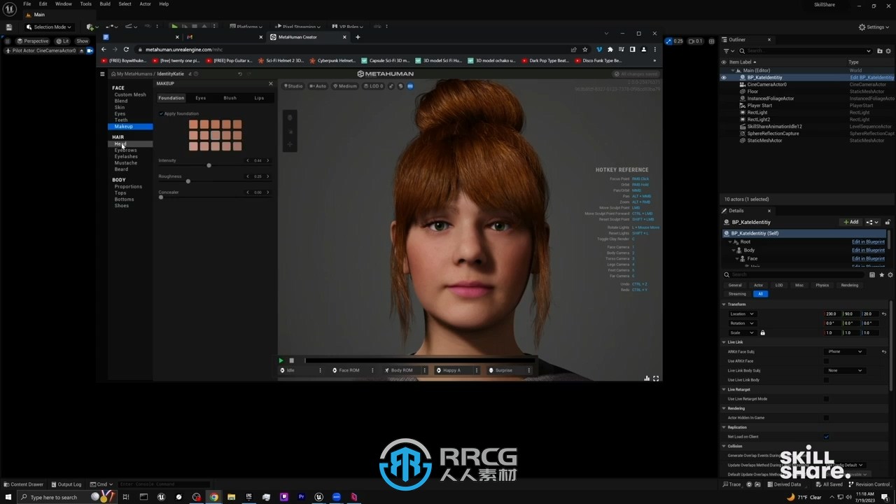 UE虚幻引擎VR虚拟现实角色设计制作视频教程