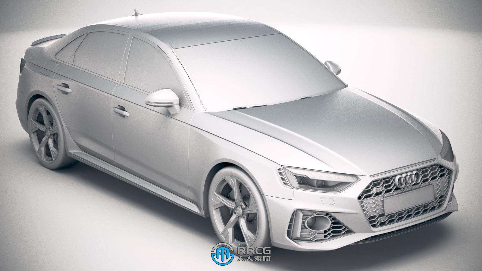 奥迪Audi RS4 Sedan 2020款汽车3D模型