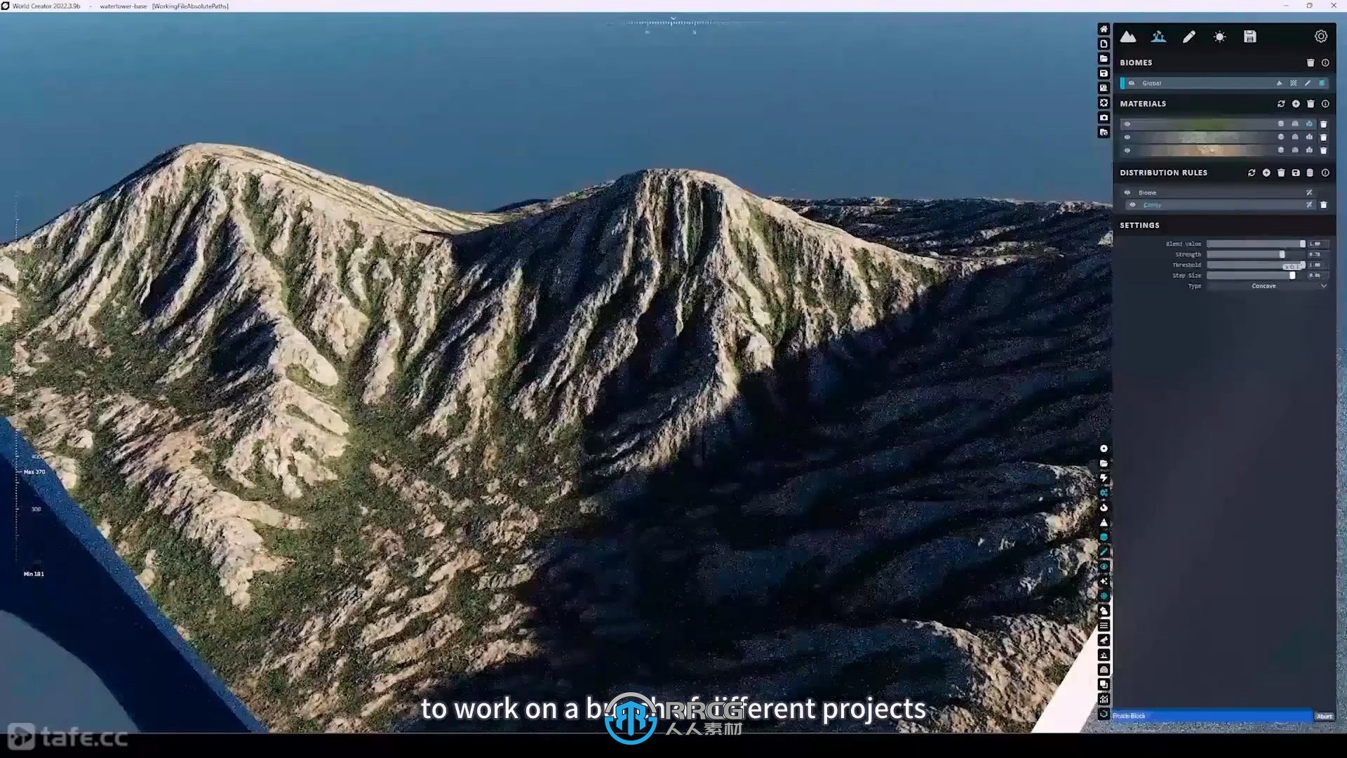 Blender与World Creator自然环境概念艺术设计视频教程