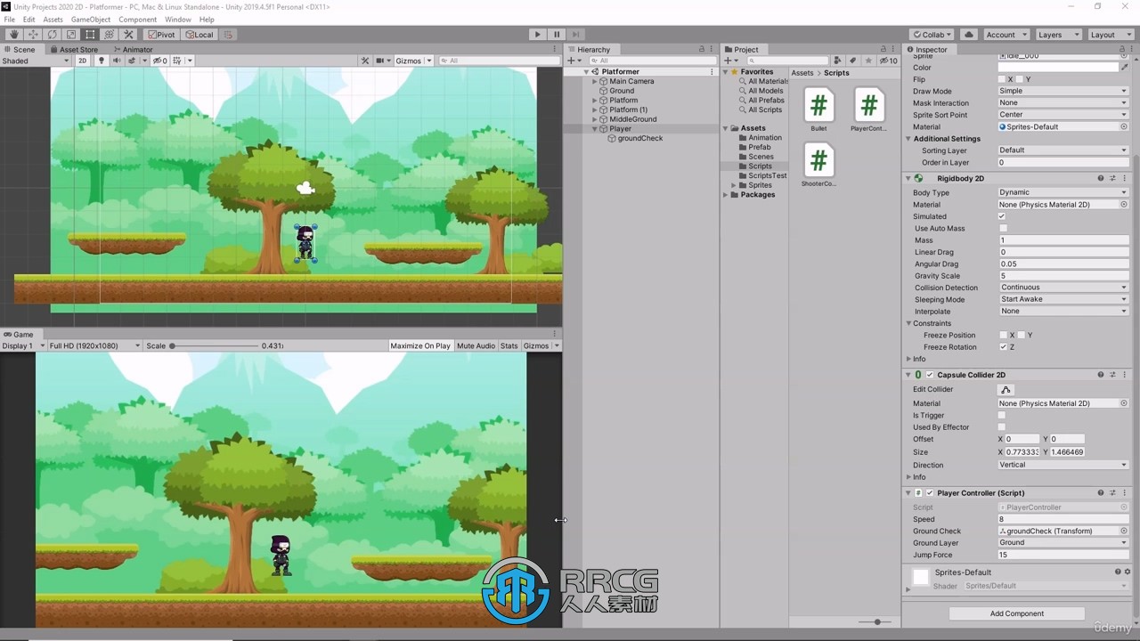 Unity30天从零开始学习C#脚本编程游戏开发视频教程