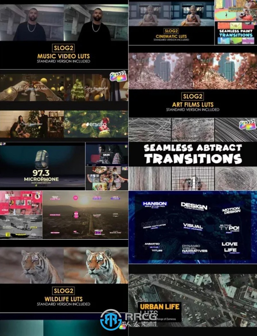 FCP与Motion精美设计动画视频模板2023年度11月合集