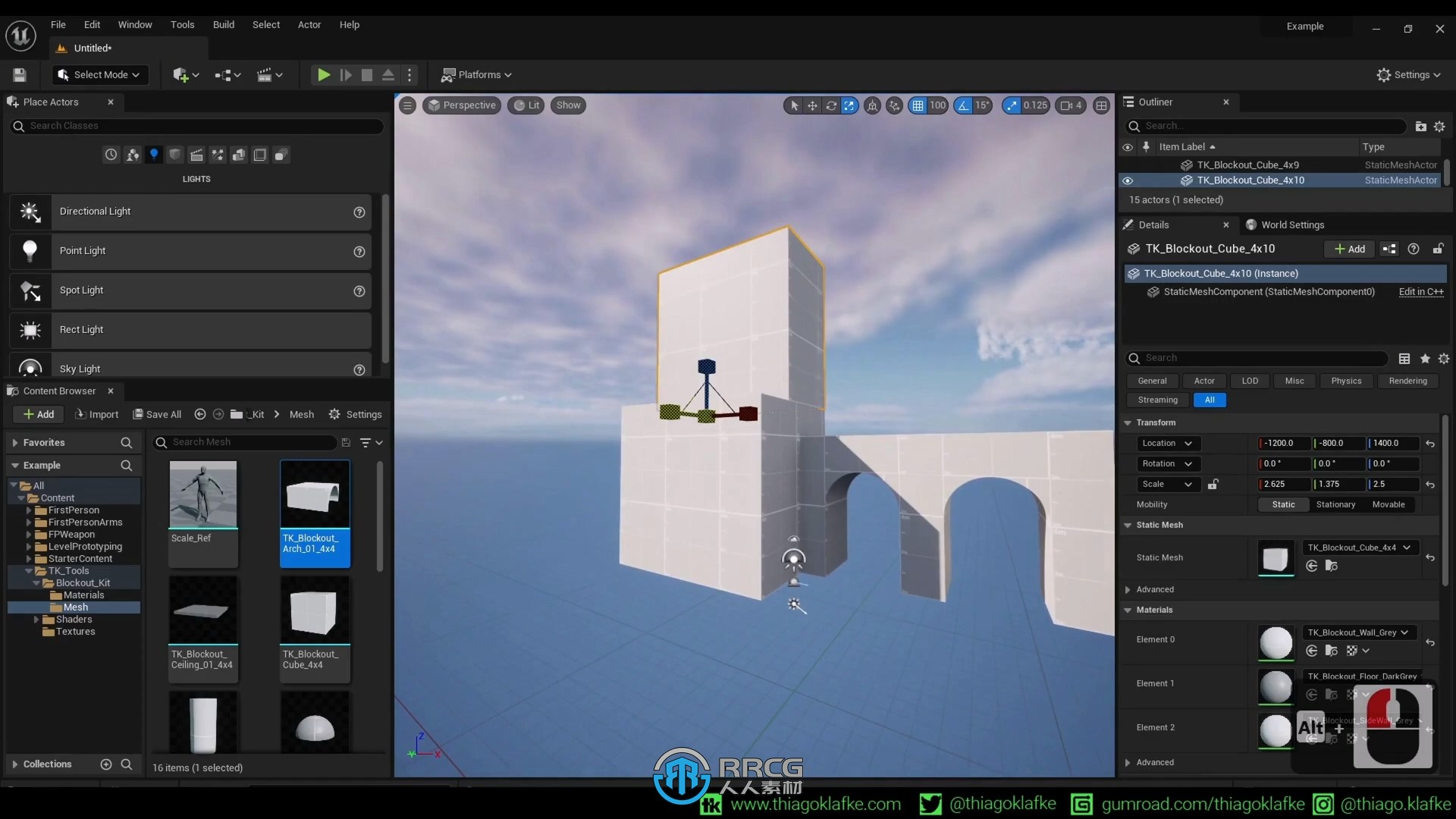 UE虚幻引擎3D概念环境艺术设计视频教程
