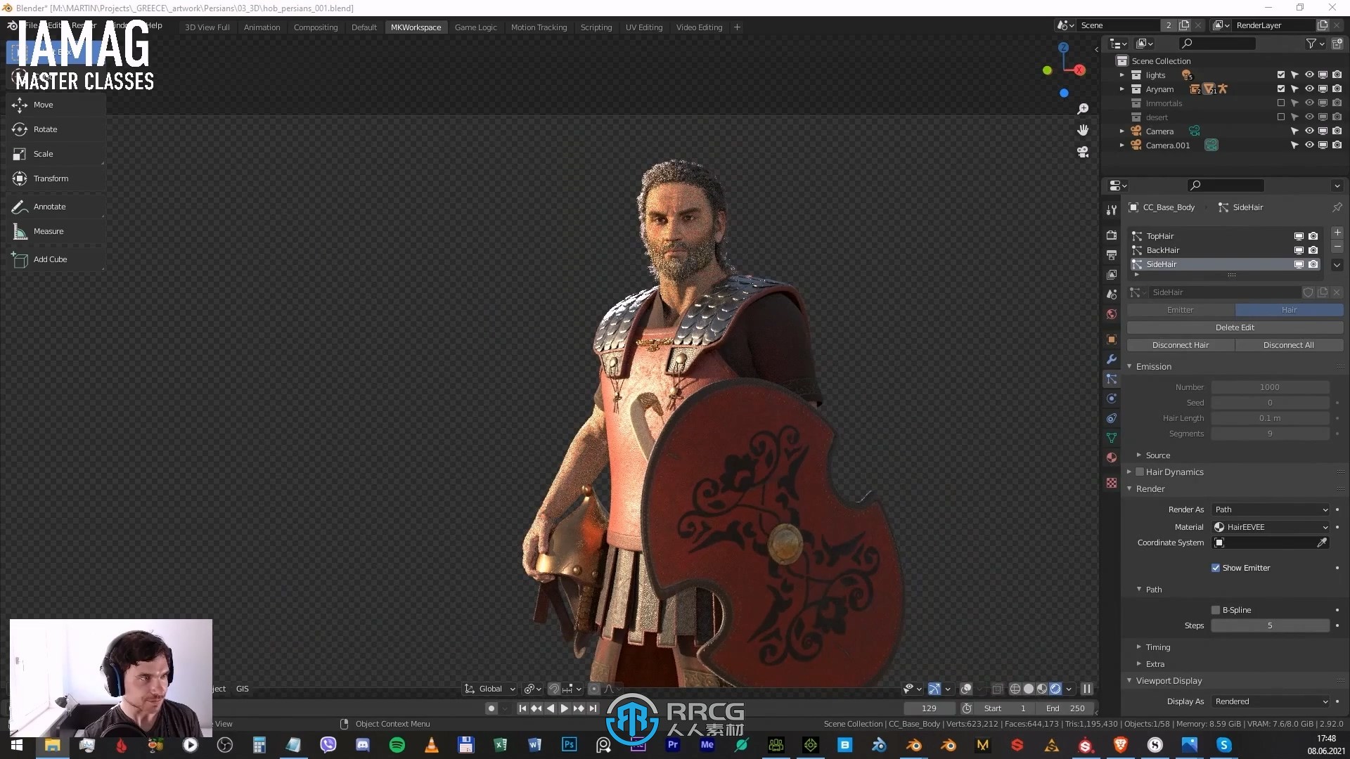 Blender古罗马战争角色与场景制作视频教程
