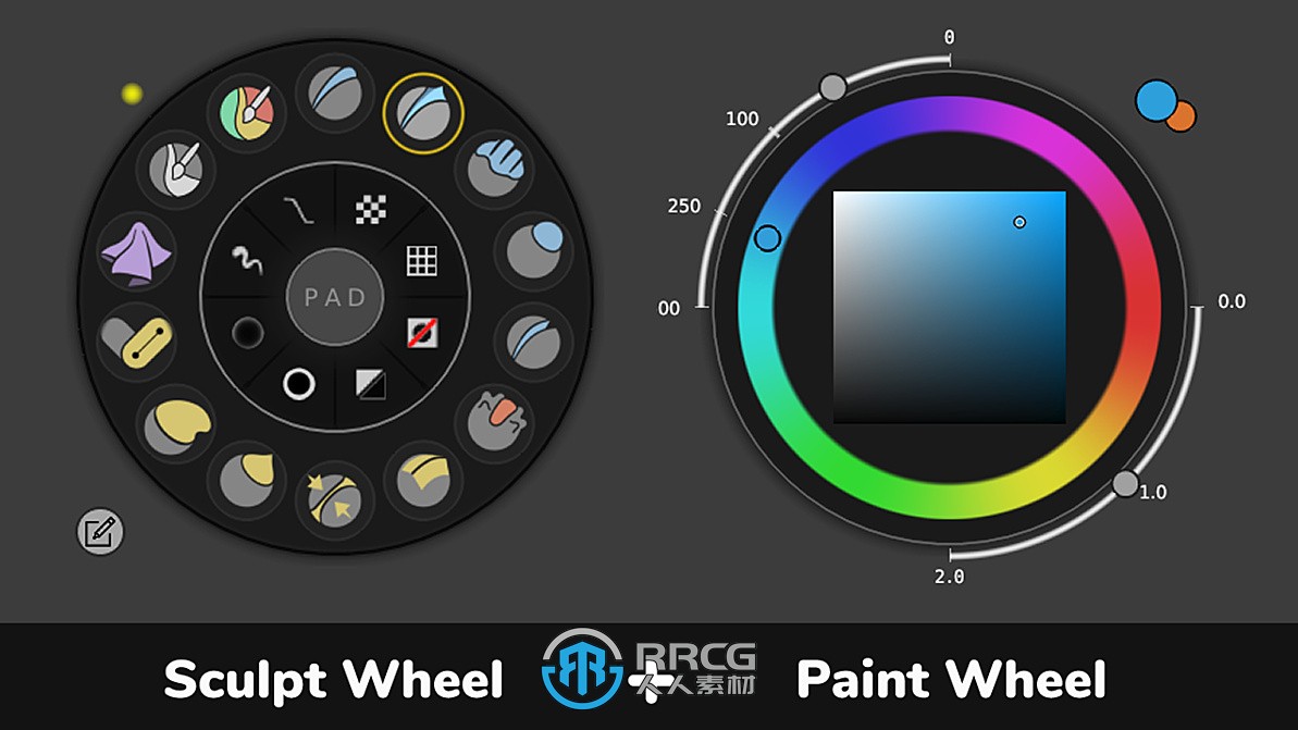Sculpt-Paint Wheel雕刻绘制工具Blender插件V3.0.3版