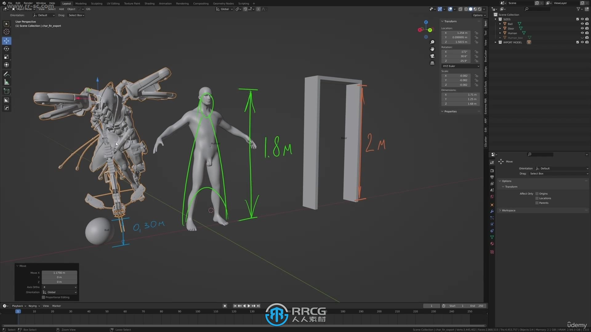 Blender与VR Gravity Sketch概念艺术角色创作流程视频教程