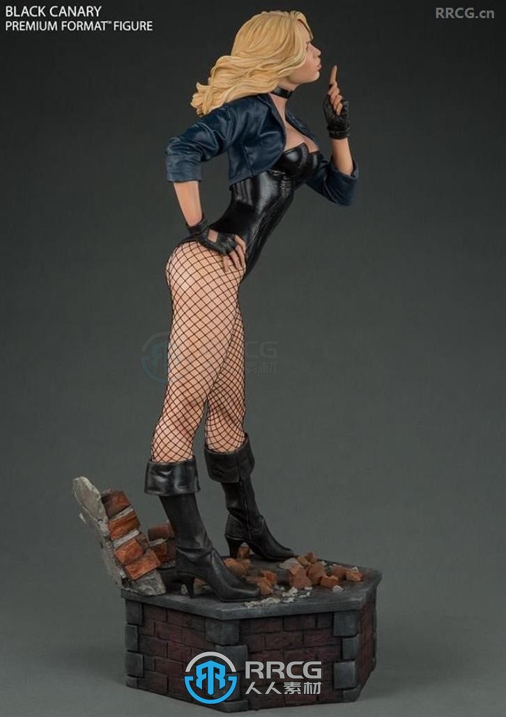 黑金丝雀DC动漫角色雕塑雕刻3D打印模型
