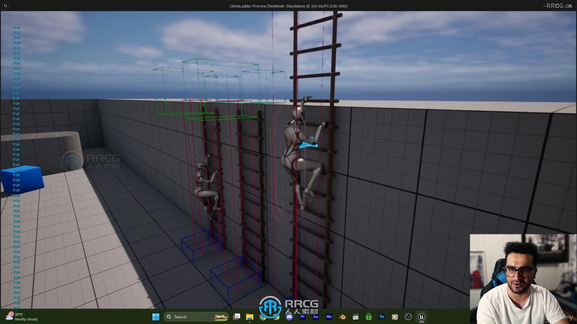 UE5虚幻引擎爬梯角色动画制作视频教程