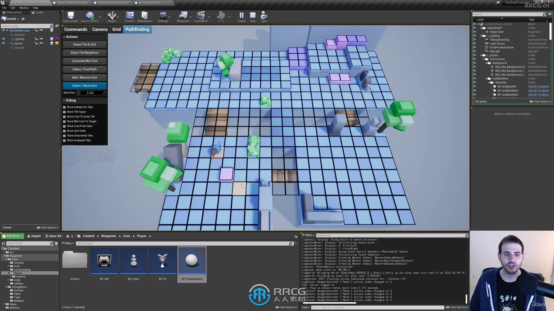 UE5虚幻引擎回合制战术游戏蓝图制作流程视频教程