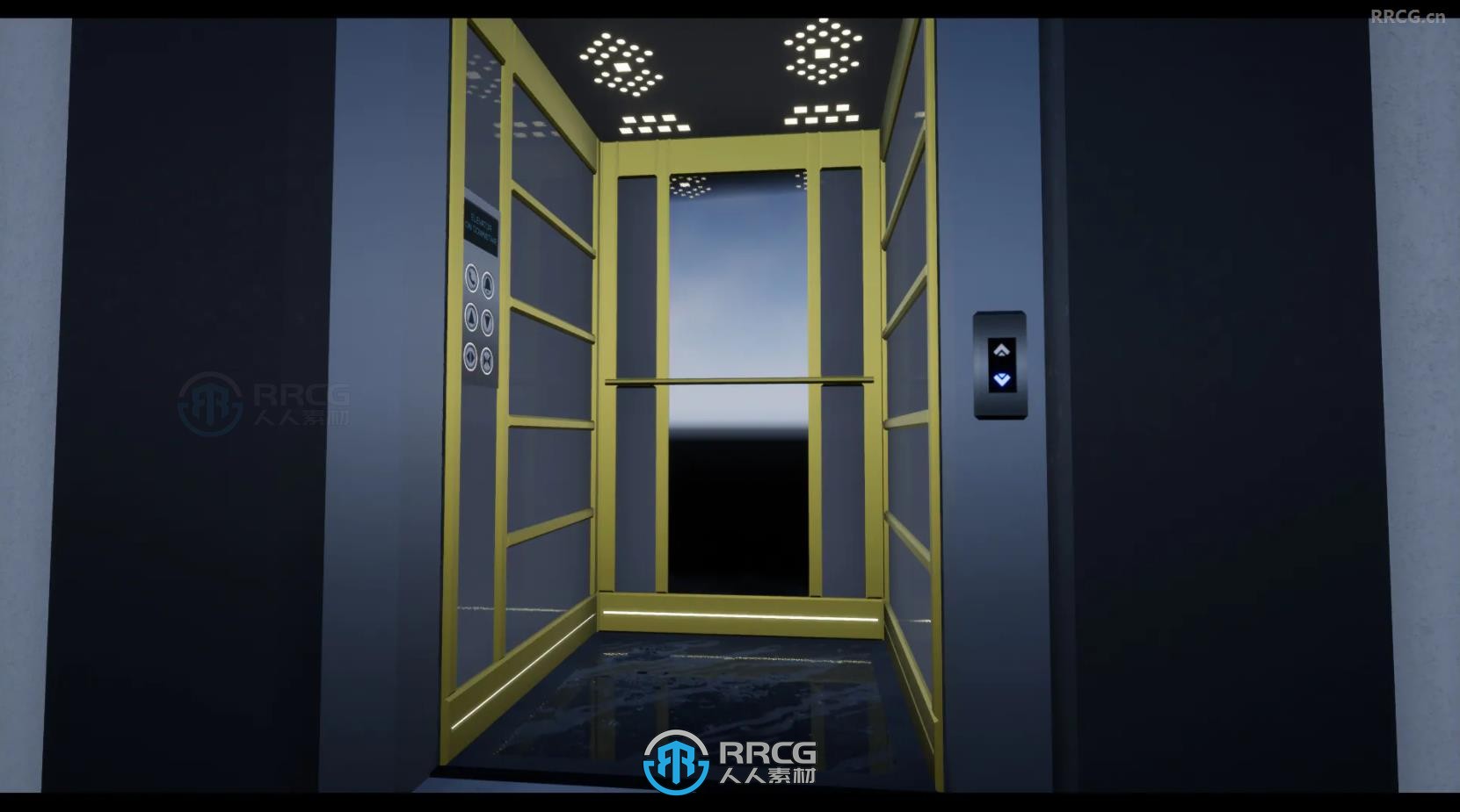 电梯蓝图套件虚幻引擎UE游戏素材
