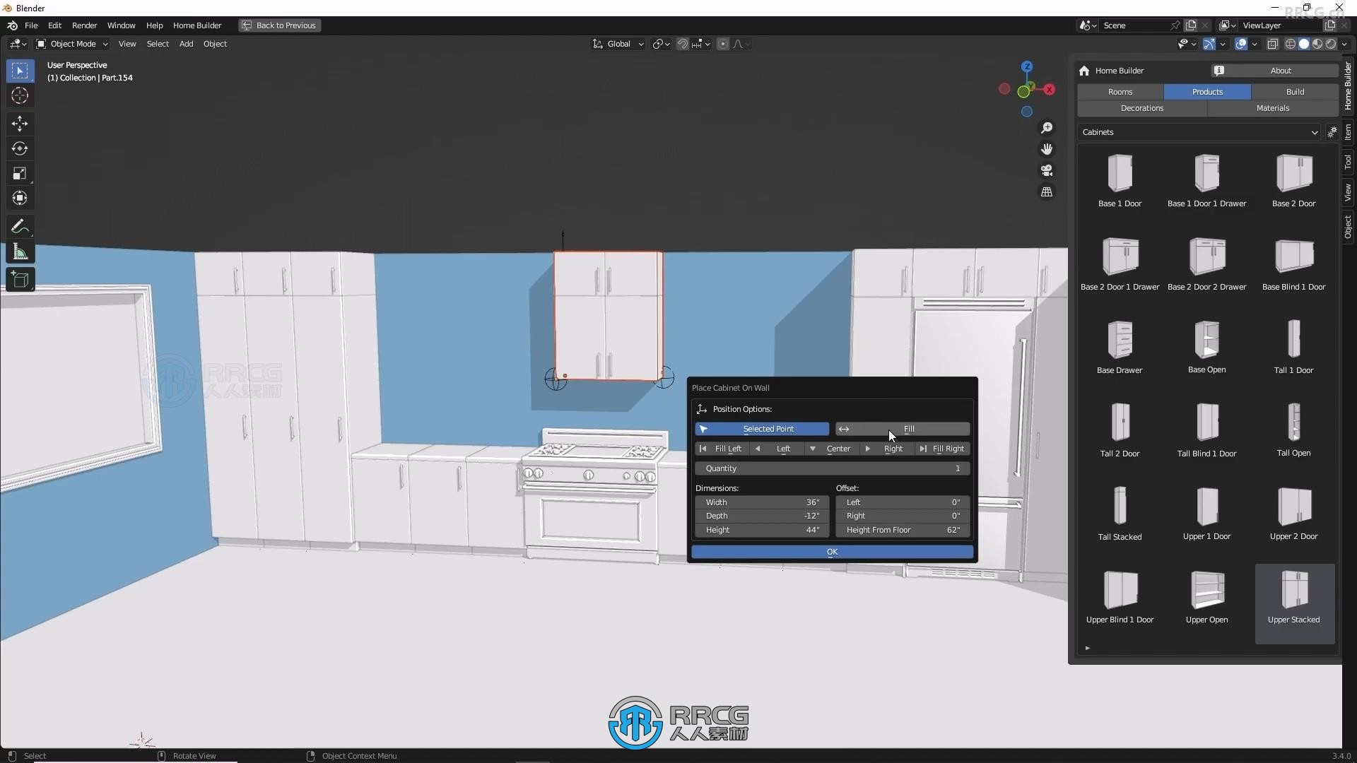 Home Builder室内家具设计Blender插件V4.0版