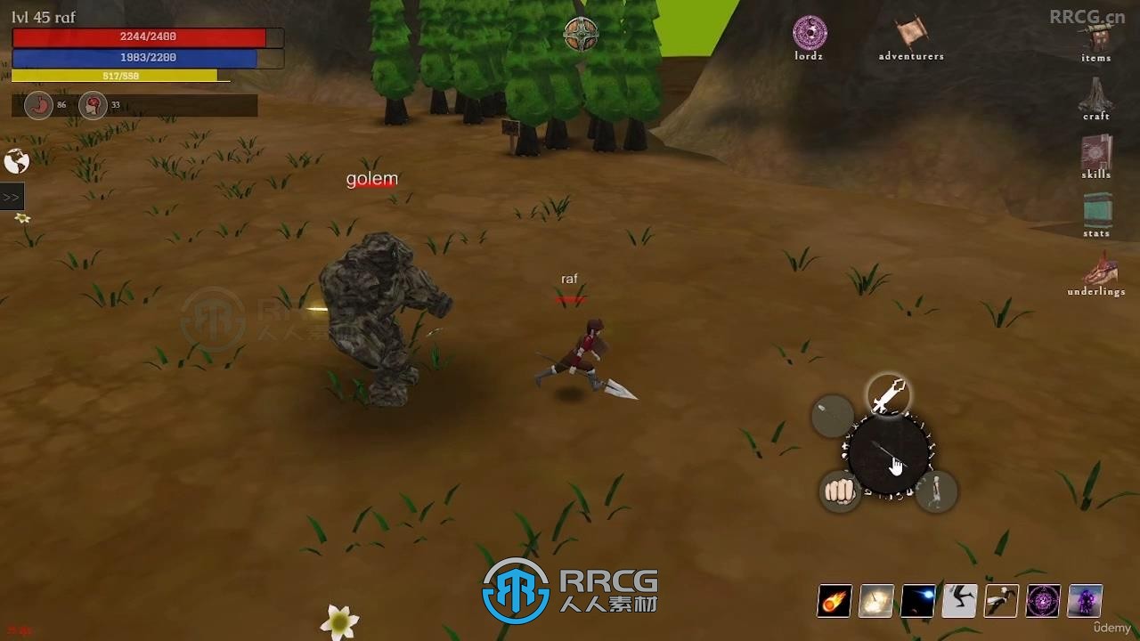 3D RPG角色扮演网页游戏制作流程视频教程