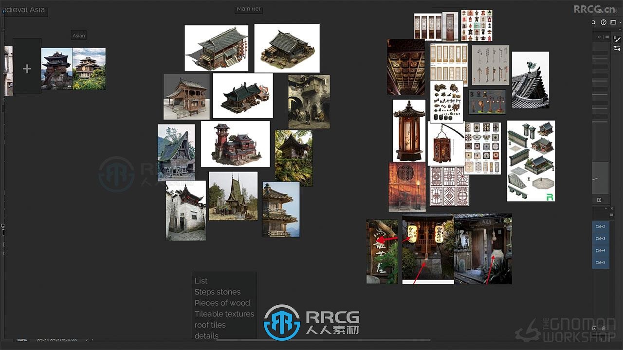 Blender概念艺术亚洲古典建筑完整制作流程视频教程