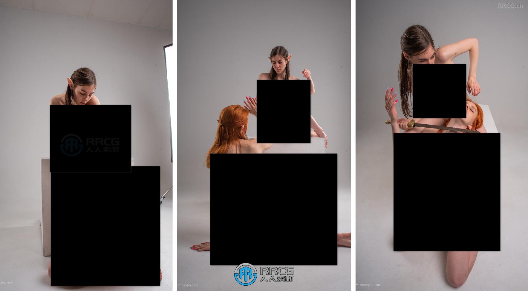 1000张双人女性动作捕捉艺术姿势造型高清参考图合集
