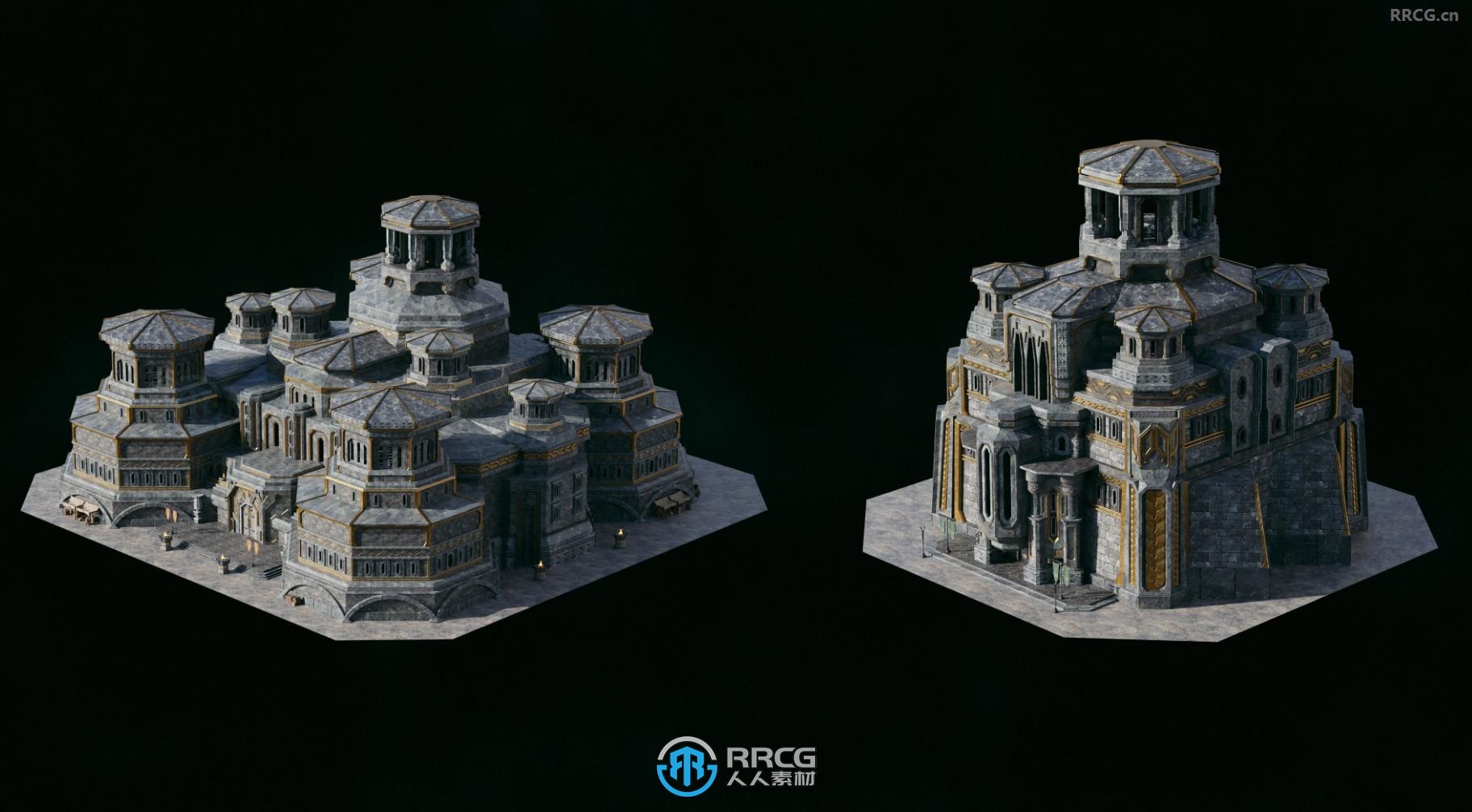 钢铁熔炉矮人国度建筑场景3D模型合集