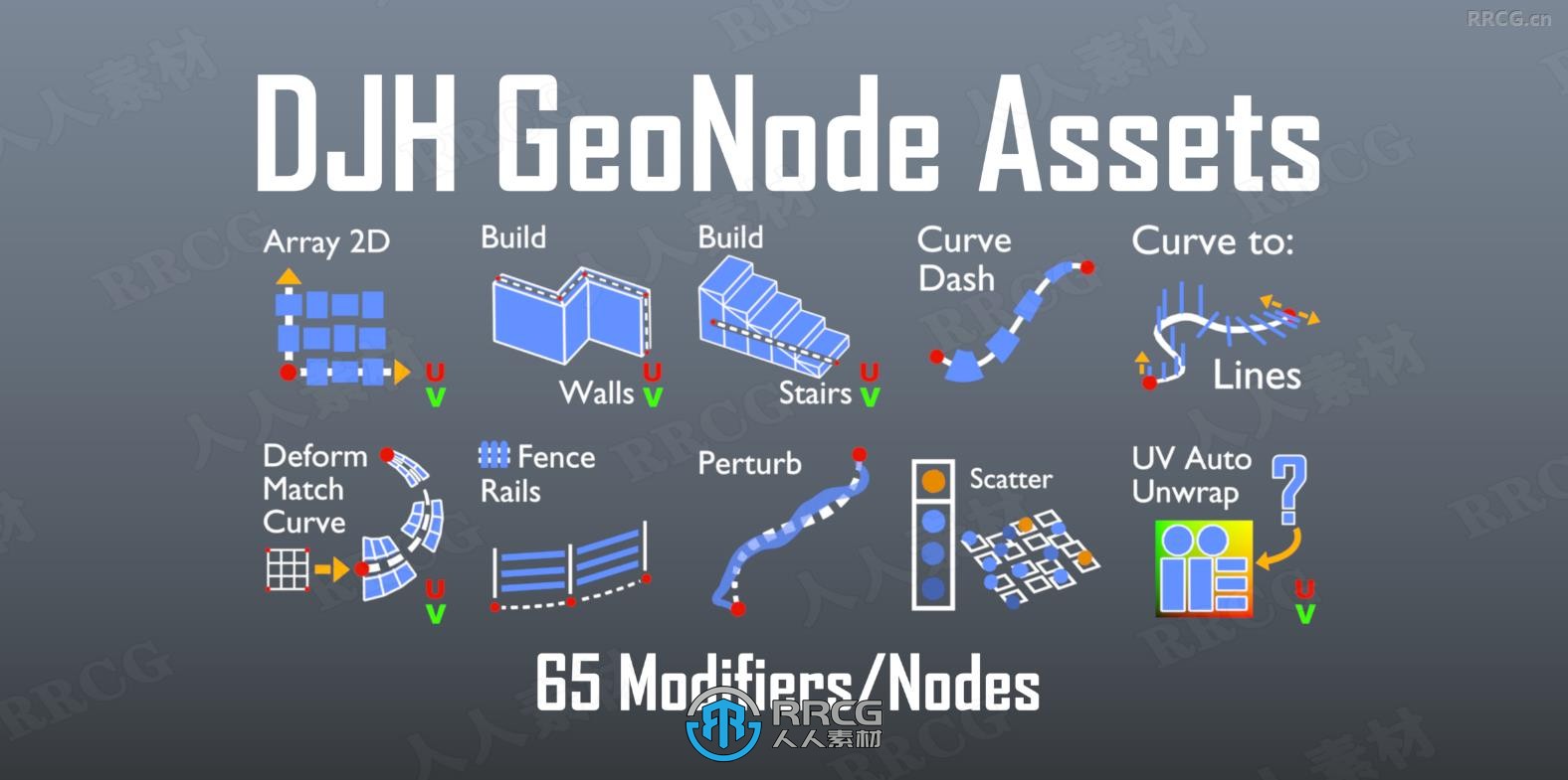 Geometry Node Assets自定义节点修改器Blender插件V10版