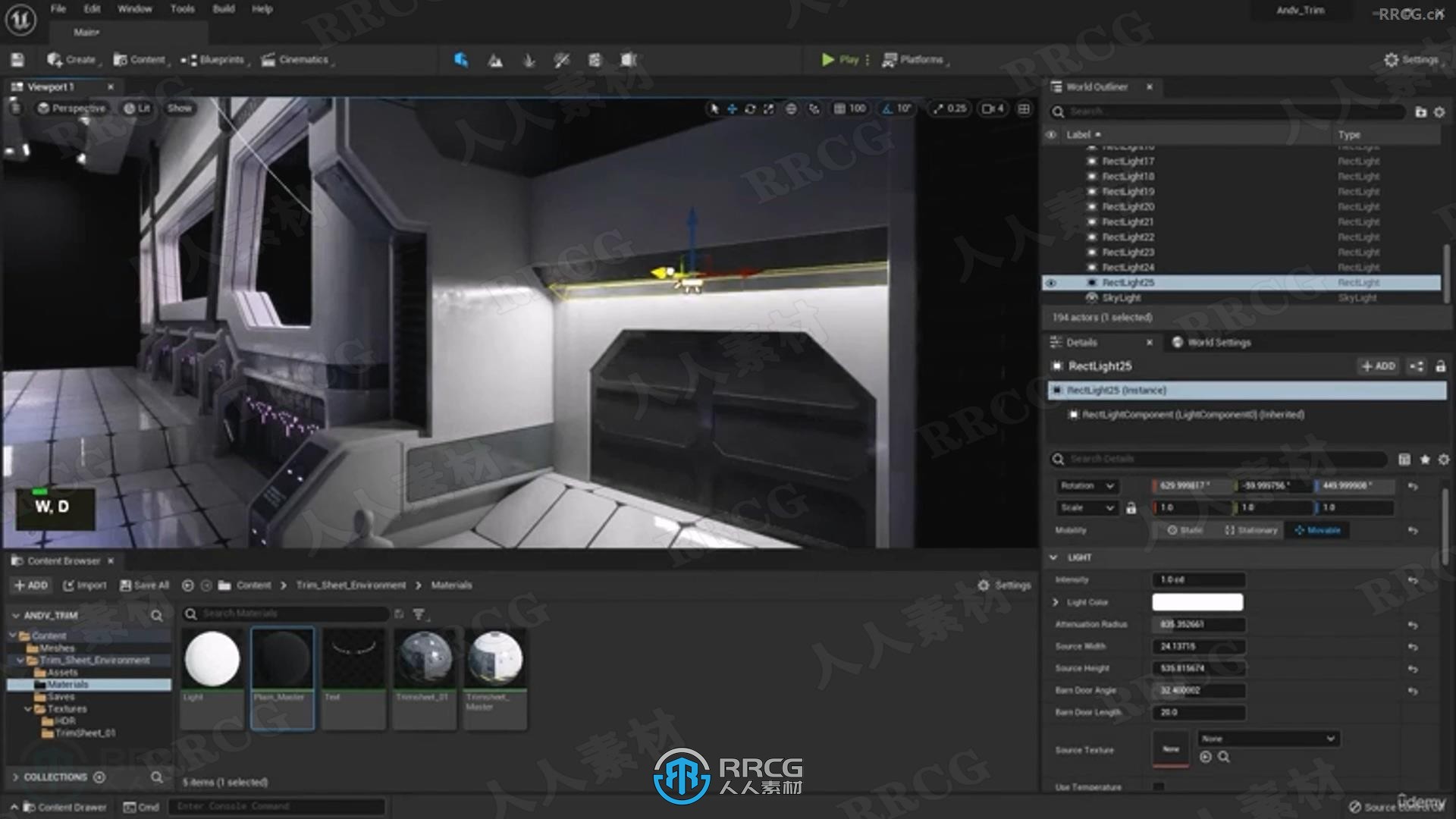 UE5虚幻引擎游戏飞船复杂装饰板制作流程视频教程