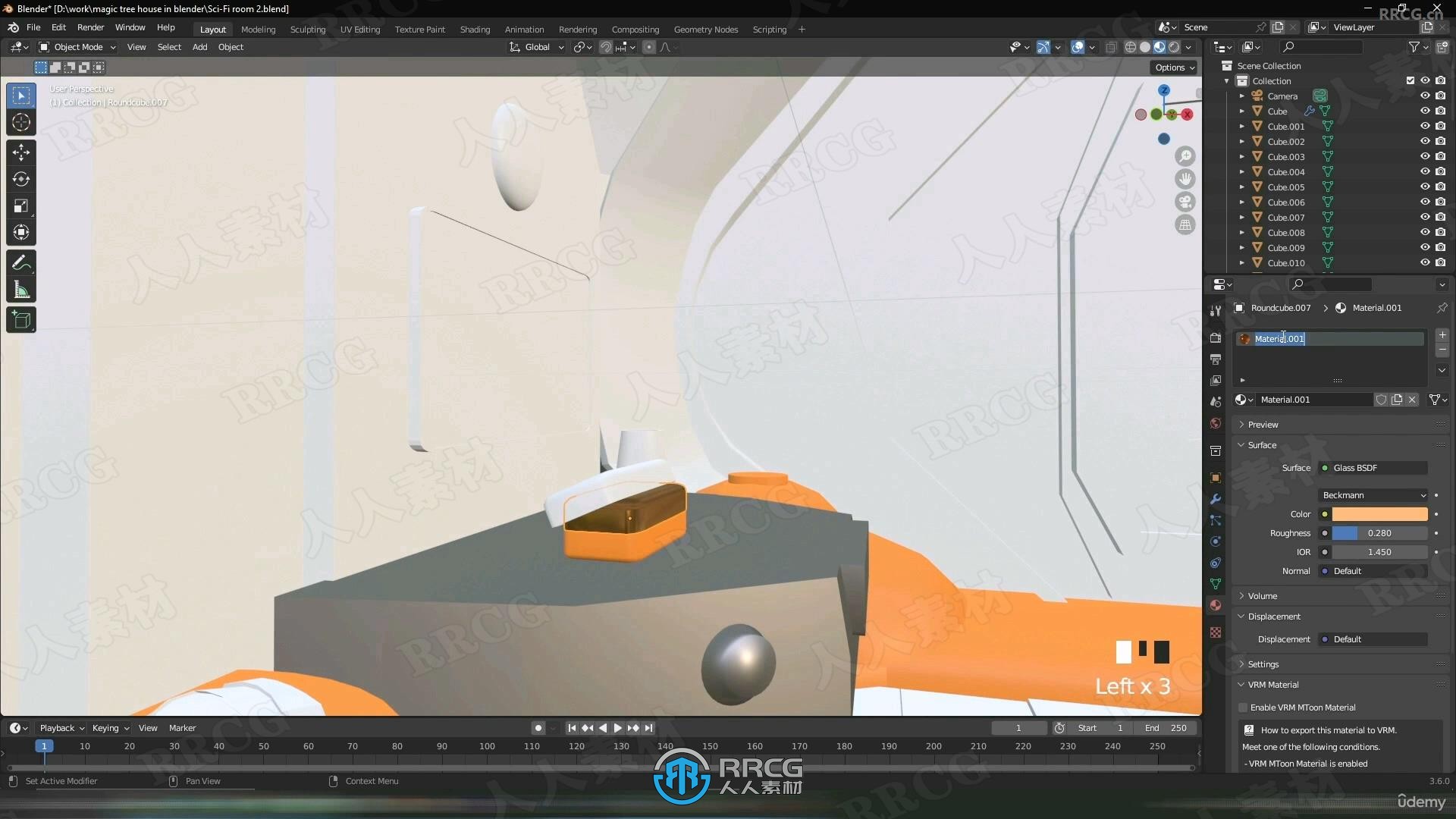 Blender未来科幻房间环境场景制作视频教程