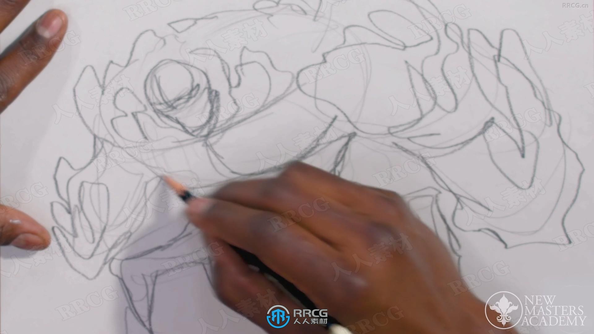 超级英雄漫画传统手绘绘画视频教程