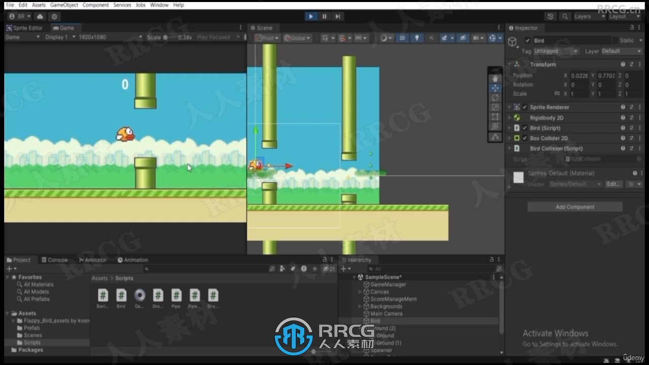 Unity与C# 2D游戏制作基础训练视频教程