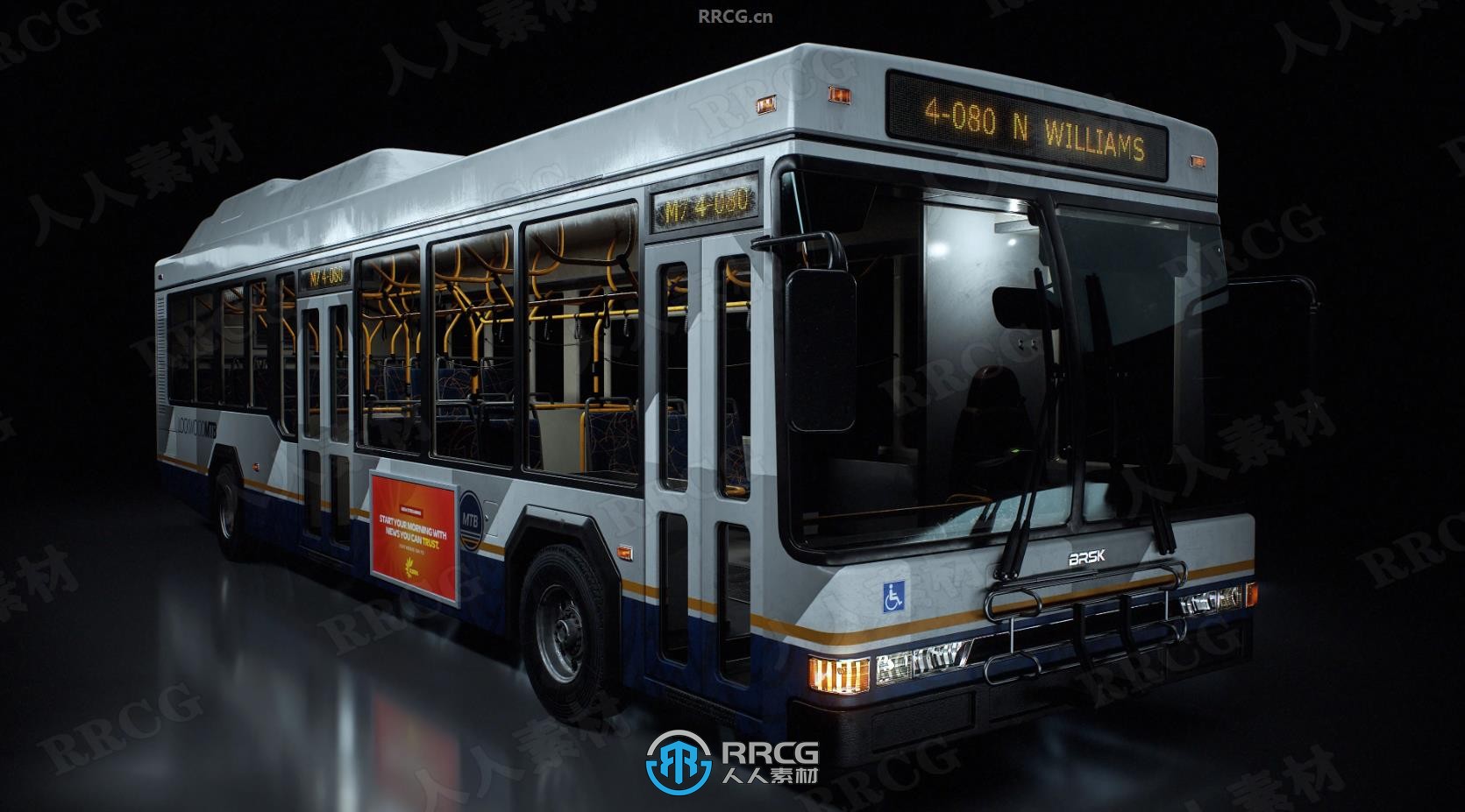 城市公交警车校车等市政汽车3D模型合集 Blender模型