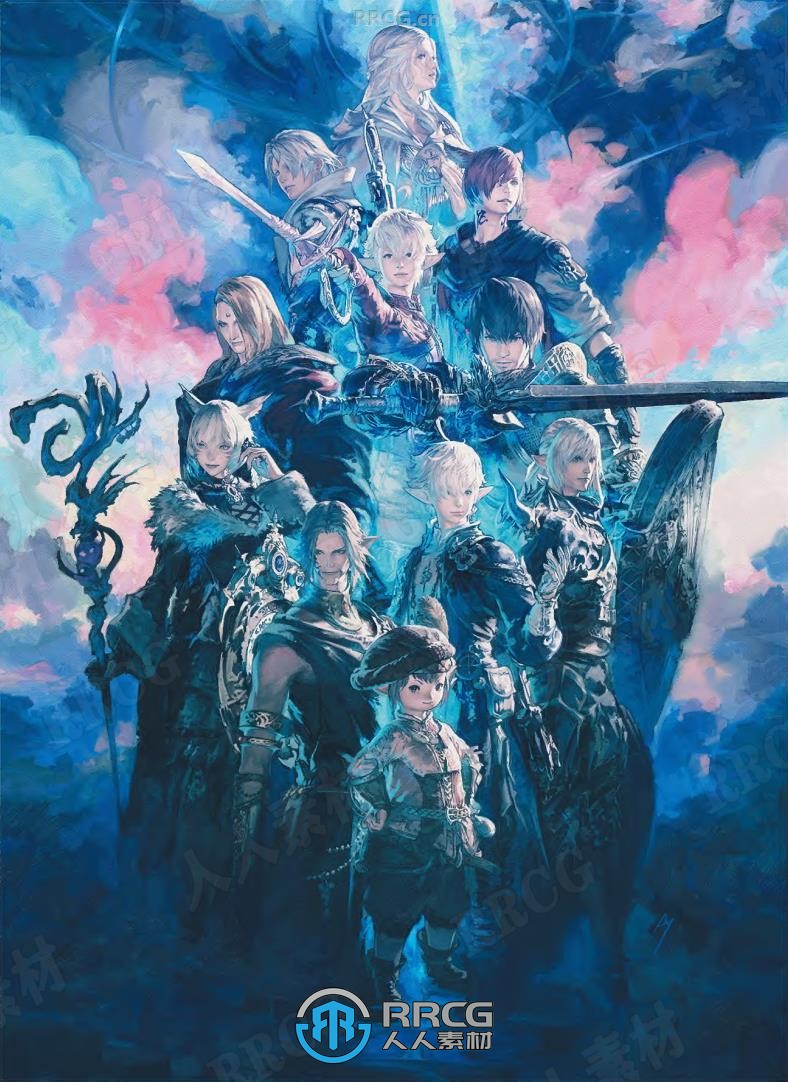 《最终幻想14XIV：晓月的终焉》游戏官方艺术画册设定集