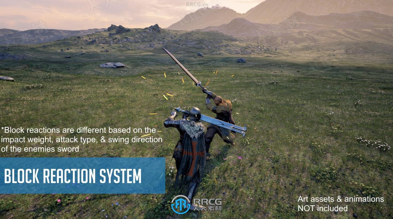 动作RPG战斗框架蓝图模板UE游戏素材