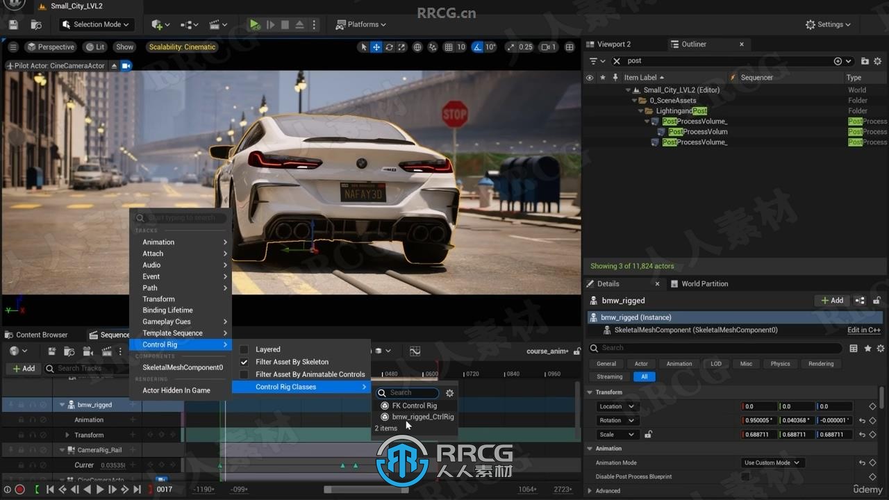 UE5虚幻引擎影视级汽车动画场景实例制作视频教程