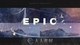 史诗酷炫电影开场幻灯片AE模板Videohive Epic Slideshow Cinematic Opener18443...