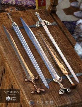 古代传说中的神剑3D模型合辑