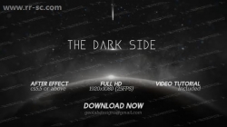 黑暗星球流星粒子萦绕标题动画AE模板